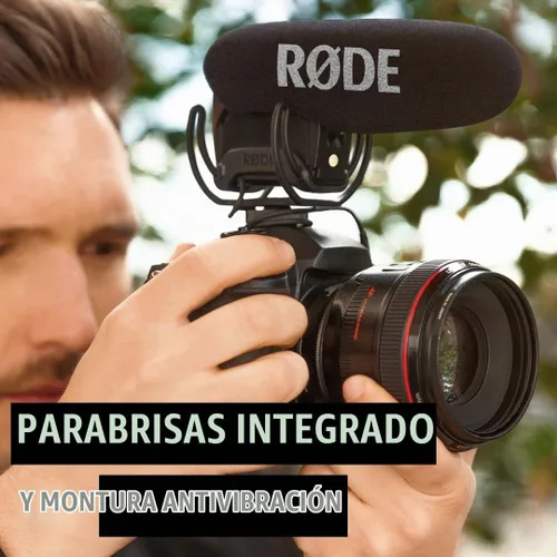 Vista 7 de Micrófono Rode VideoMic de condensador direccional de video con soporte (modelo descatalogado por el fabricante), Negro