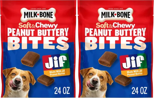 Vista 20 de Milk-Bone Golosinas bañadas en mantequilla de maní para perros