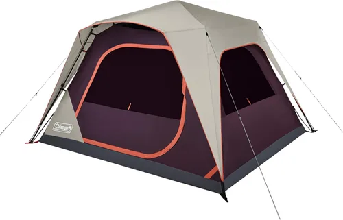 Vista 8 de Coleman Skylodge Instant Tent with Rainfly, Family Tent Sets Up in a Minute, Includes Pre-Attached Poles & Carry Bag, Made of PFAS-Free