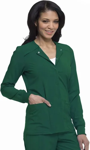 Vista 6 de Dickies Chaquetas quirúrgicas para mujer Chaqueta de calentamiento frontal con 2 bolsillos - DK305