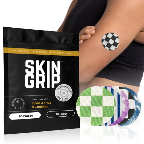 Vista 13 de Skin Grip Freestyle Libre 3 & Instinct - Parches adhesivos impermeables y resistentes al sudor para 10-15 días (no para Libre2), cubierta
