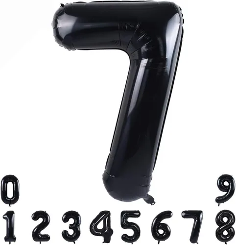 Vista 28 de TONIFUL Globos grandes de helio de letras B negras grandes de 40 pulgadas, globos de aluminio Mylar para decoración de suministros de fiesta