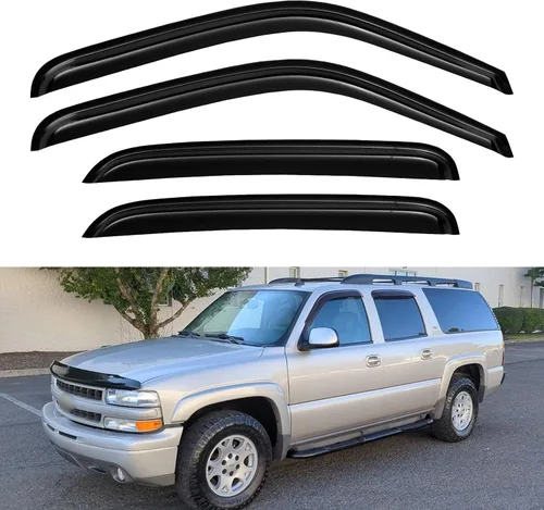 Vista 17 de Visores para ventanas y protectores contra la lluvia para Ford F150 de cabina estándar 1980-1996, Deflectores de viento y protectores para ventanas