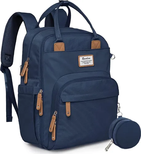 Vista 21 de RUVALINO Mochila para Pañales - Bolsa de Bebé Expandible con hasta 50% Más de Capacidad - Bolsa de Artículos Esenciales para Bebé con Cambiador