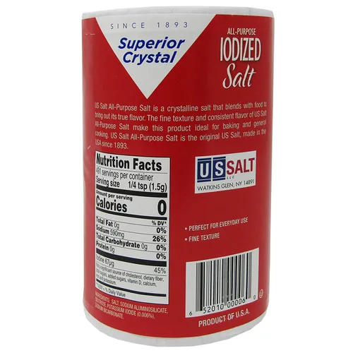 Vista 3 de Superior Crystal l Sal yodada multiusos prémium de 26 onzas KFP - Paquete de 3