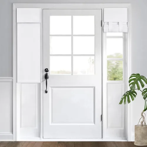 Vista 119 de HOMEIDEAS Cortinas Opacas para Aula para Puerta Principal, Cubierta de Ventana de Puerta de Aula, Persianas de Privacidad con Aislamiento Térmico