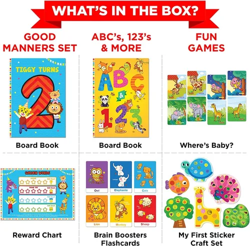 Vista 2 de Learnabee Juguetes para niños y niñas de 2 años Regalo para niños de 2 años Libros de mesa y actividades divertidas Juguetes