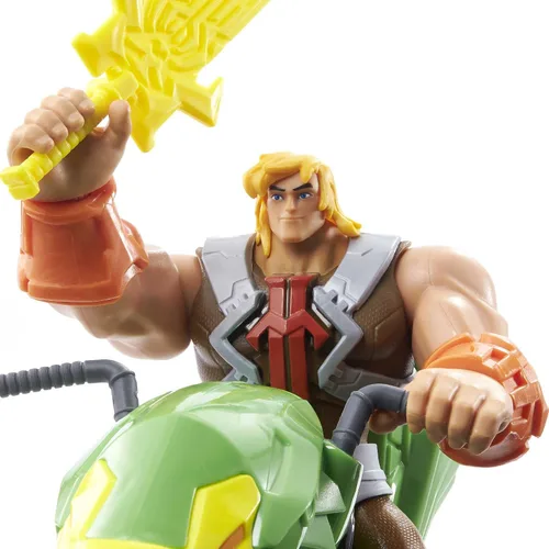 Vista 4 de Masters of the Universe He-Man y la figura de acción vehículo basado en series animadas personajes de batalla articulados regalo para mayores de 4