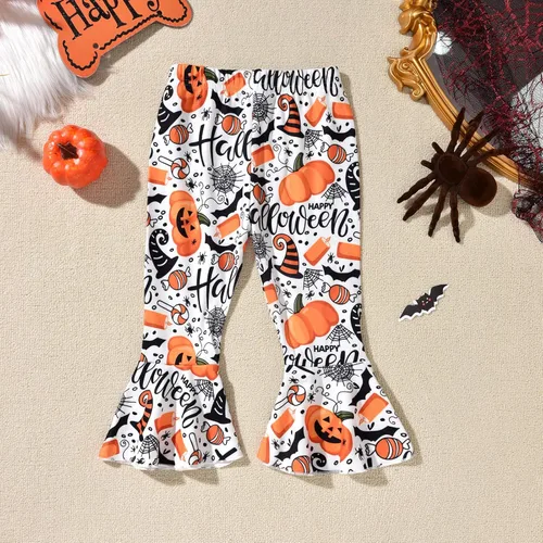 Vista 6 de HINTINA Conjunto de ropa de manga larga con volantes para niña pequeña, con estampado floral, para otoño e invierno