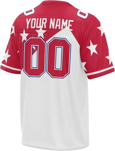 Vista 3 de Camiseta de fútbol personalizada con número de nombre, camisetas deportivas personalizadas para hombres, mujeres y niños