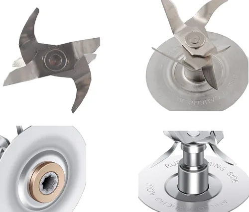 Vista 3 de Piezas de repuesto compatibles con Oster Osterizer Blender- 6 Point Fusion Blade 4980 con junta de sello de goma, repuesto de cuchilla compatible