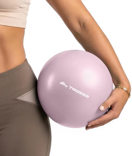 Vista 13 de Trideer Pelota de pilates de 9 pulgadas con pajita de inflado Azul bebé