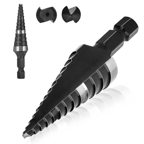 Vista 7 de Broca de Paso Grande (Pro), 16 Agujeros 2", Acero de Alta Velocidad, Juego de Brocas para Metal, Madera, Plástico de Triple Vástago. 2Pro
