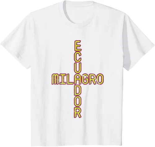 Vista 20 de Milagro Ecuador Travel, Orgullo, Bandera de Ecuador, Camiseta Milagro, Negro
