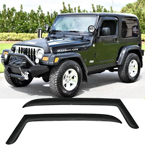 Vista 12 de Deflector de ventilación para visera lateral, montaje exterior, cinta inastillable, protección solar y lluvia, apto para Jeep Grand Cherokee