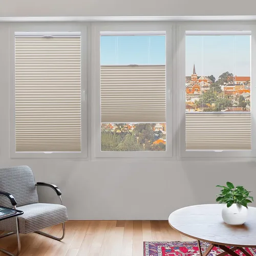 Vista 36 de Tonature Persianas Celulares de Tamaño Personalizado para Ventanas Cortinas Blackout sin Cordón Persianas Enrollables Protección UV Aislamiento