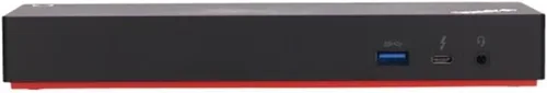 Vista 2 de Lenovo USA ThinkPad Thunderbolt 3 Dock Gen 2 135W (40AN0135US) Capacidad de pantalla Dual UHD 4K, 2 HDMI, 2 DP, USB-C, USB 3.1, negro