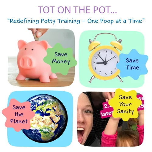 Vista 5 de Entrenamiento para ir al baño con Tot On The Pot, el sistema completo incluye guía para padres, libro para niños, muñeca para ir al baño, tarjetas