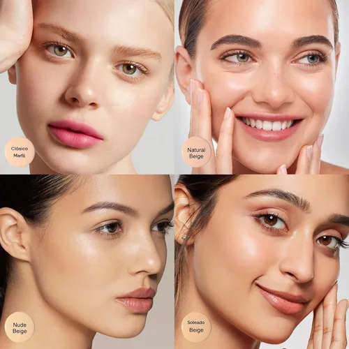 Vista 3 de KYDA AirBrush Foundation Spray, Bruma de maquillaje para base sedosa, Cobertura impecable para un acabado nude cremoso y suave, Fórmula duradera