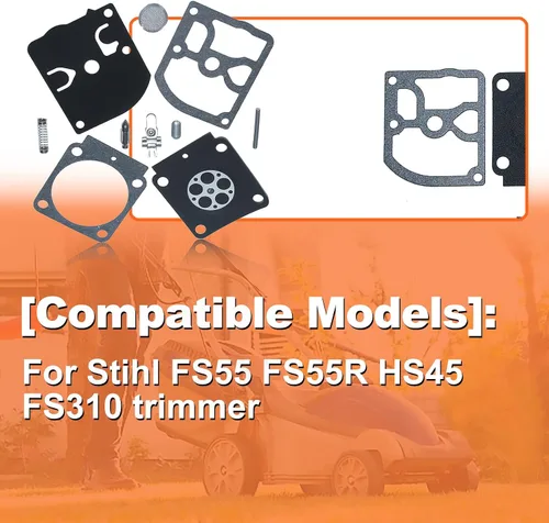 Vista 3 de Kit de reparación de carburador, para recortadora Stihl FS55 FS55R HS45 FS310
