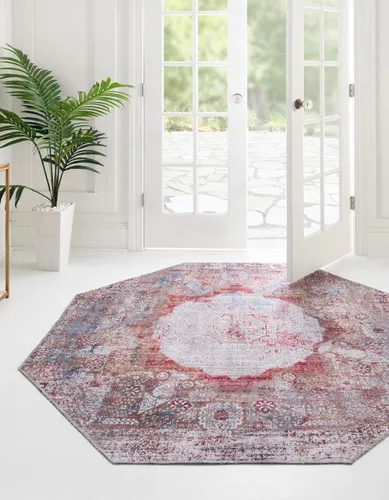 Vista 28 de Unique Loom Yara Collection - Alfombra Nayer (2' x 3' 1" Rectángulo, Gris Marfil)