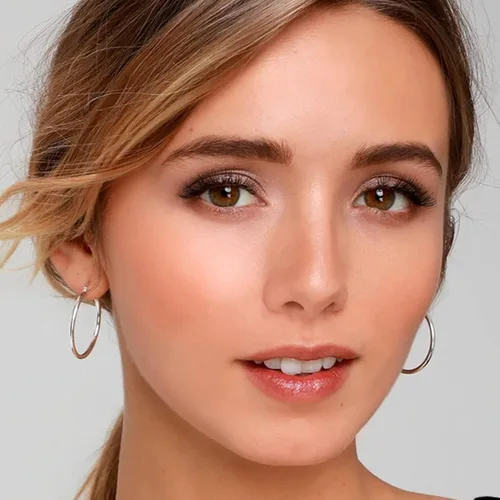 Vista 8 de Aretes de aro grandes de plata de ley de 0.079 pulgadas para mujer, aros de plata grandes hipoalergénicos, sin finos, finos y de gran