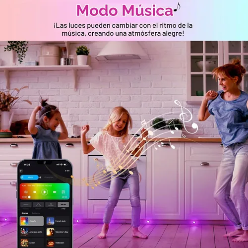 Vista 3 de Sumaote Kit de luces LED para cubierta, carcasa negra, 50 unidades, 1.22 pulgadas, WiFi, control de teléfono inteligente, bajo voltaje, empotrada