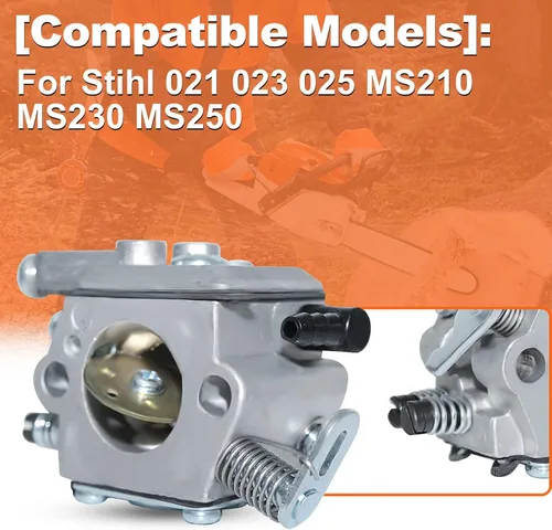 Vista 3 de para Stihl 021 023 025 MS210 MS230 MS250, Ms250 Kit de carburador, 1123 120 0603, 1123 141 2000, 1123 358 7702, 0000 350 350 350 32 ES/112 ES 3 141