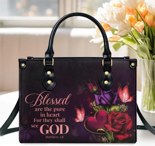 Vista 2 de Bolsos de Cuero Jesuspirit para Mujeres - Bolsos de Biblia, Bolso Religioso - Regalos Cristianos para Mujeres - Regalos del Día de la Madre