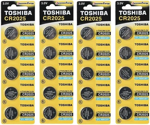 Vista 12 de Toshiba CR2025 - Paquete de ampolla resistente a los niños con celda de moneda de litio de 3 V (2 baterías)