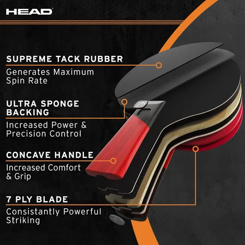 Vista 2 de Head Pro-Strike - Pala de tenis de mesa