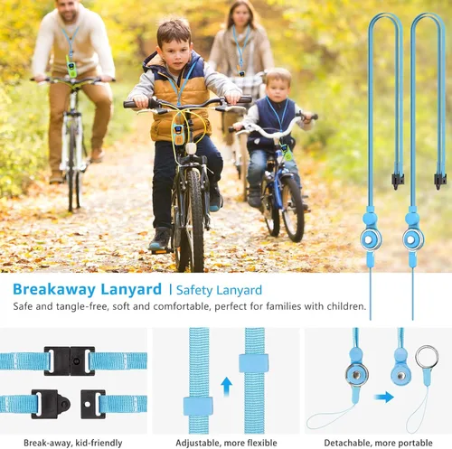 Vista 9 de Topsung Walkie Talkies for Kids Long Range Walkie-Talkie for Adults Rechargeable 6 Pack with Lanyard NOAA USB, Family Pink 2 Way Radio Toys for 3-12