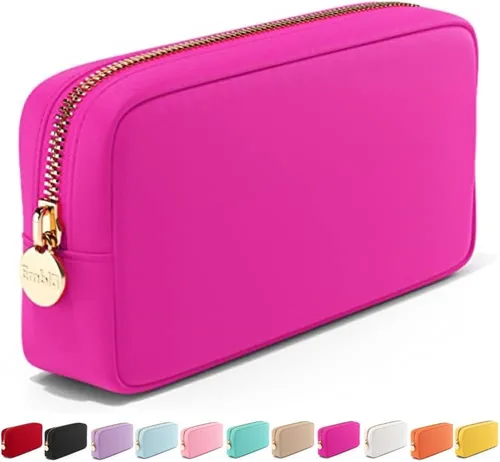 Vista 26 de Bolsa de Maquillaje de Viaje Embla Bolsa de Artículos de Aseo de Viaje, Negro, Mini, Mini