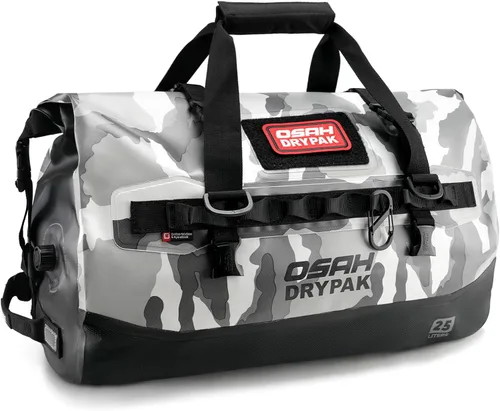 Vista 36 de Bolsa de lona impermeable 25L/40L/60L – Bolsa trasera de motocicleta resistente, bolsa seca enrollable para viajes, camping, canotaje, kayak