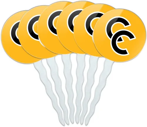 Vista 262 de Abilene Christian - Juego de 6 palillos para cupcakes con logotipo secundario