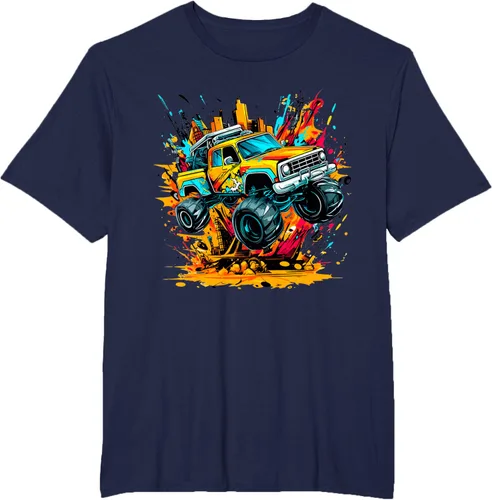 Vista 65 de Monster Trucks Are My Jam - Camiseta Monster Truck, Negro