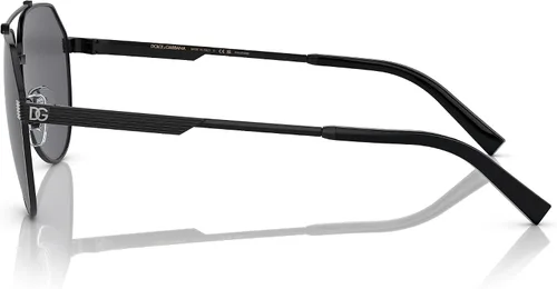 Vista 2 de Dolce & Gabbana DG2288-110681 Gafas de Sol Negras con Gris Polar 2.323 in, Negro
