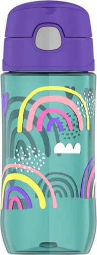 Vista 34 de THERMOS FUNTAINER Botella de hidratación de plástico de 16 onzas con boquilla, aguamarina