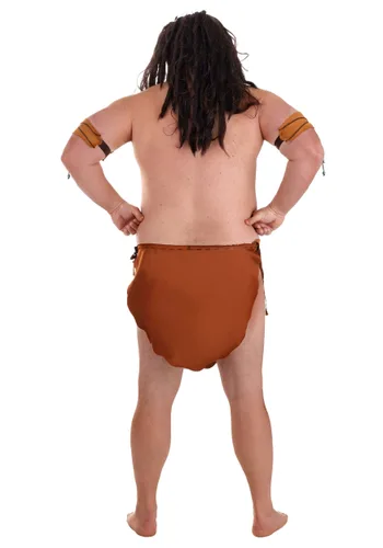 Vista 3 de Disfraz de Hombre de la Jungla Talla Plus para Hombre Multicolor