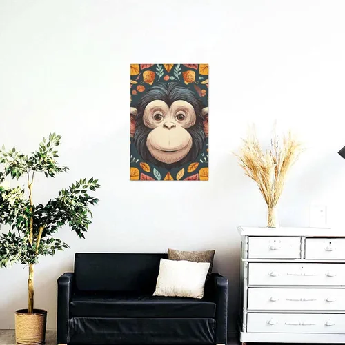 Vista 17 de Wall Art for Living Room Wall Decor Picture Marine Animals Canvases Painting Retro Farmhouse Posters Decorative Aesthetic Painting for Kitchen
