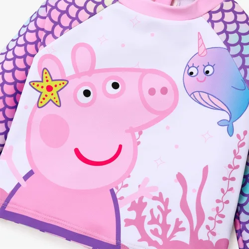 Vista 4 de Peppa Traje de baño de sirena de océano para bebé niña pequeña