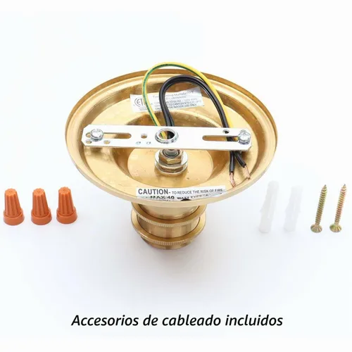 Vista 3 de Bieye CC03 Antiguo latón galvanizado cerca del techo de la lámpara de la lámpara del toldo Kits para la sala de estar pasillo