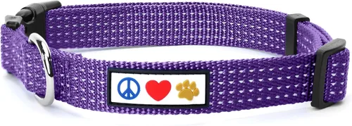Vista 35 de Collar de entrenamiento reflectante para perros, de la marca Pawtitas, Negro