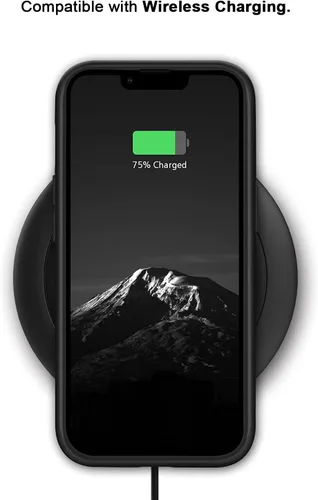 Vista 6 de TENDLIN Compatible con iPhone 13 Pro Max, funda de grano de madera con textura de fibra de carbono, funda híbrida de cuero compatible con iPhone 13