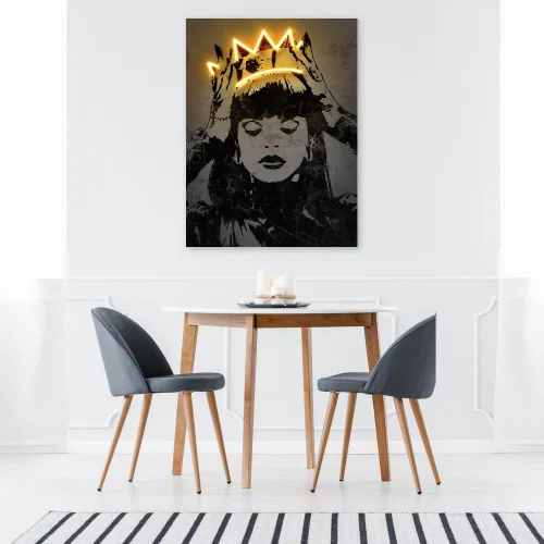 Vista 5 de Fine Art Canvas Ri Ri - Lienzo decorativo para pared por el artista Octavian Mielu para sala de estar, dormitorio, baño, cocina, oficina, bar