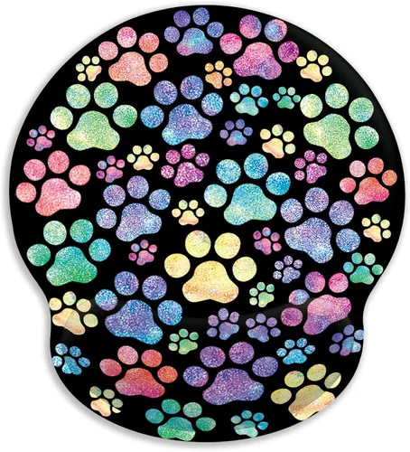 Vista 15 de Blusabaca - Alfombrilla para mouse con reposamuñecas, ergonómica, soporte para muñeca 0 Cuervo