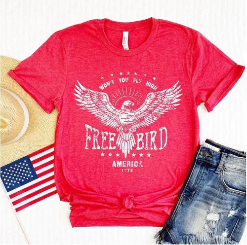 Vista 3 de POPPY & PINE Cute Graphic Tees for Women