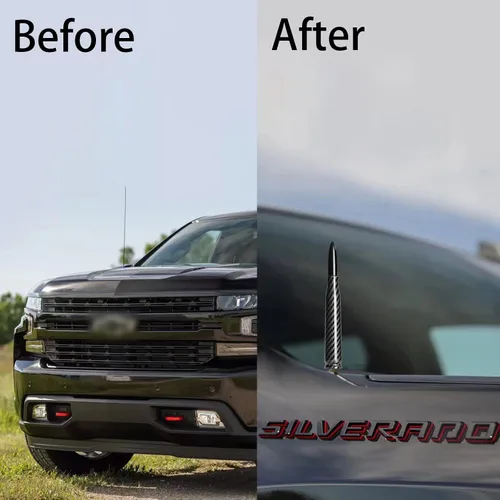 Vista 6 de 50 Cal Truck Bullet Antena diseño de fibra de carbono compatible con Ford F150 F250 F350, Dodge RAM 1500, Chevy Silverado, GMC Sierra, Jeep