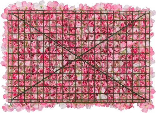 Vista 5 de U'Artliens - Juego de paneles de pared de flores, telón de fondo de pared artificial de 24 x 16 pulgadas, panel floral de hortensias de seda 3D