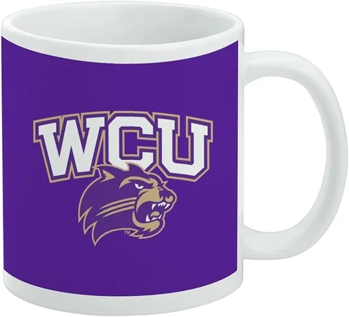 Vista 274 de Taza de cerámica con el logotipo principal de la Universidad Rider, taza de regalo novedosa para café, té y bebidas calientes, 11oz, blanca